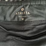 Athleta  Black and White Striped Pulse running short Size Medium Photo 4