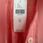 Anthropologie  Peach Pink Buttoned Sleeveless Shorts Romper Size 12 NWT! Photo 2