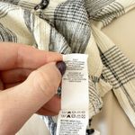 Lucky Brand Womens Y2K Crinkle Henley Top Size Medium Checker Soft Grunge Indie Photo 6