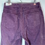 PacSun Corduroy Mom Jeans 27 Black Plum Cotton Pockets High Rise Photo 2