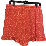 1. State Coral Ruffle Pull On High Waist Shorts Photo 4