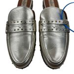 Valentino Garavani Rockstud Leather Mules Slide Agento Gold Size 40.5 Photo 4