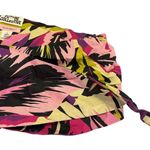 Future Collective x Alani Noelle Tropical Print Halter Crop Top L Black Size L Photo 5