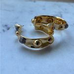 Alexis Bittar New   Gold and Silver Women's Hoop Earrings Photo 9