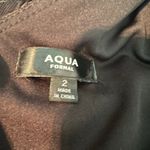 AQUA Long Sleeve Embroidered Formal Dress Black Size US 2 Photo 2