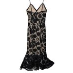 Lulus  Alluring Dream S Black Lace Empire‎ Waist Midi Dress Whimsigoth Y2K Photo 5
