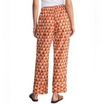 Faherty  Orange Pacific Beach Linen Pants Patterned Summer Vacation Comfy XS Photo 4