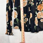 Ember Floral Ruffle Top Long Sleeve Buttoned Women's Medium V Photo 7