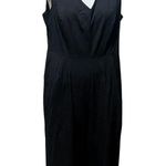 Calvin Klein Women's Size 14 Black Sleeveless V-Neck Jumpsuit Formal Photo 2