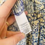 Free People  Once Upon a Summertime Boho Floral Romper Navy Blue Size XS Photo 6