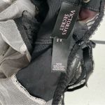 Victoria's Secret Body Suit Nighty Thong Lace Plunge Neck Corset Lace Up Black Photo 14