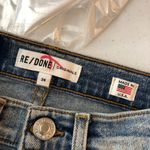 RE/DONE  Womens Jeans High Rise Ankle Crop Stretch Light 27 Wash Button Fly 24 Photo 2