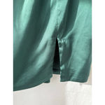 MABLE emerald Green satin Strapless tube Mini Dress S Photo 3