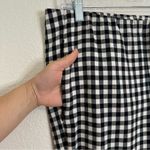 J. Jill Essential Cotton Stretch Gingham Pull On Pants, Size 8 Black Photo 3