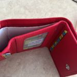 Vera Pelle 🇮🇹 Firenze Handmade Womens Grain Leather Red Mini Trifold Wallet Small Photo 3