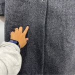 Old Navy Women's M overcoat wool blend novel herringbone trench career classic Photo 14