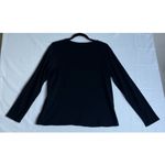 Womens Large 12/14 Fall‎ Pumpkin Halloween Embroidered Top Shirt Long Sleeve Photo 2