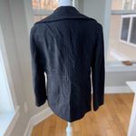 London Fog  Black Wool Blend Short Pea Coat Dress Jacket Size Medium Photo 2