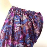 Vintage 70s poly fern leaf print wrap dress Size M Photo 4