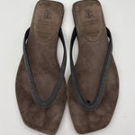Brunello Cucinelli Women’s  Size 6 Suede Flip Flop w/ Sparkly Strap Photo 0