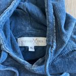 Vineyard Crew Blue Acid Wash Long Sleeve Hooded Tee Size XL Photo 2