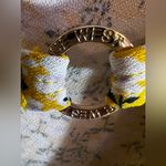 Nine West  Women’s Slit Neck Long Sleeve Top yellow black white floral S Photo 3