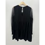 Peach Love Womens Black Tiered Babdoll Mini Dress Size M Dark Fairy Grunge Emo Photo 1