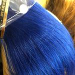 Blue human hair extensions European Remy Hair 2019 Size 18 Photo 7