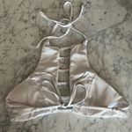 Zaful Silver & White Palm Bikini Set Photo 2