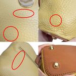 Valentina Yellow Genuine Pebbled Leather Crossbody Or Shoulder Bucket Bag Purse Photo 12