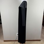 Karen Kane Maxi Dress Medium Black Velvet Sheer Sleeve Holiday Whimsigoth Witchy Photo 6
