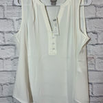 Chico's  NWT Elegant Cream Sleeveless Blouse, sz 2 (12/14) Photo 0