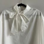 Tanner Fletcher Laurence Pussybow Shirt Size 4 White Photo 4