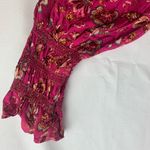 Free People Size small sweet escape Pink Floral Long Sleeve Dress boho doen Photo 9