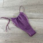 Oseree Bikini Bottoms lumiere sparkly cheeky womens Purple (large) vacation swim Photo 1