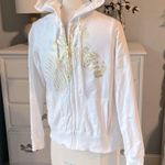Abby & Friends White Cotton Sweatshirt Hoodie Jacket PS Womens Lightweight Size undefined Photo 2