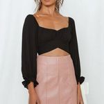 Hello Molly NWOT Perfect Cabrioles Crop Top Black Photo 0