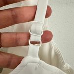 Good American XS White Plunge One Piece Bodysuit Adjustable Straps Photo 5