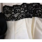 Gunne Sax VTG Jessica McClintock for  Dress White Black Lace Size 1/2 0-2 Prom Photo 5
