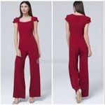 Adrianna Papell New!  dark red / maroon short sleeve jumpsuit, size‎ 14 Photo 1