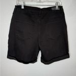 DKNY Women’s Black Denim Cuffed Shorts Size 8 Photo 2