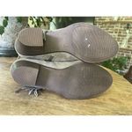 Franco Fortini Ella Suede Leather Ankle Boots Taupe Fringe Block Heel Size 6 Photo 7