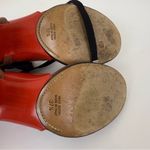 Maison Martin MARGIELA Red/Brown Lace Up Leather Heel Size 7.5 Photo 9