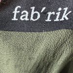 fab'rik Army green and black polka dot tie front romper with pockets size medium Photo 6