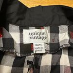 Unique Vintage NWT  cherry gingham blouse xl Photo 2