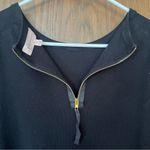 Philosophy  black short-sleeve sweater with a gold zipper detail Photo 3