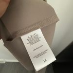 A.L.C. 10 Renzo Pleated Metallic Halter Dress Antique Gold Photo 8