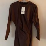 ZARA Rouched midi dress. S Photo 4