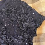 cupio  Blue Sequin Top Size‎ Medium Photo 3