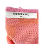 Peppermayo Coral Check Knitted Maxi Dress S/M Sleeveless Bodycon Summer Photo 5